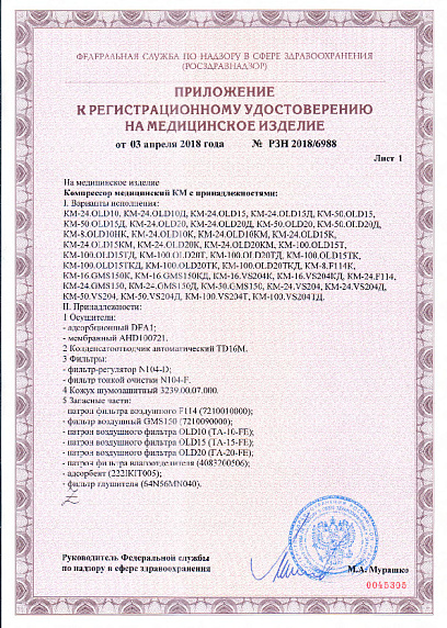 Регистрационное удостоверение Ремеза КМ